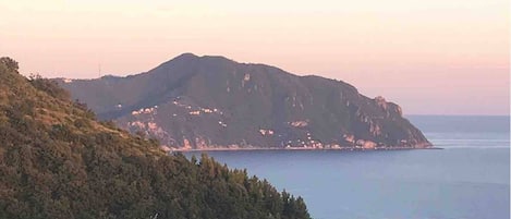 Monte di Portofino visto dal balcone della camera e della cucina