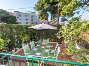 Furniture, Table, Chair, Garden, Outdoor Table, Outdoor Furniture, Patio, Shade, Eco Hotel, Kitchen & Dining Room Table