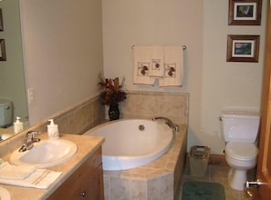 Master Bathroom with Large Jacuzzi Tub!