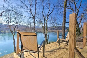 Deck | Outdoor Seating | Riverfront Views
