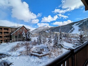 Amazing upper balcony views in the winter #winter