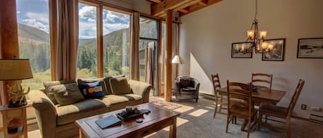 Wonderful and cozy living room with spectacular view