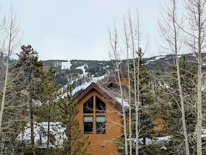 Private balcony view - Catch a glimpse of the ski hill #winter