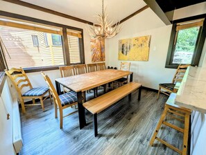 Dining area perfect for enjoying family style meals together
