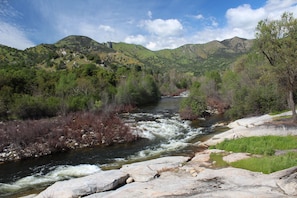 Looking upriver from back patio