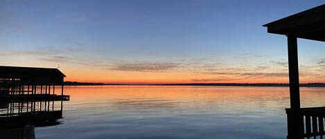 Sunset view from the dock