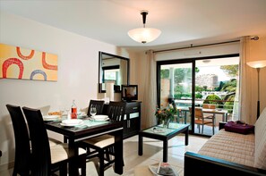 Share meals and laughs at the dining table.