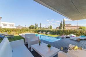 Terrace with pool view