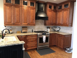 Completely renovated gourmet kitchen with all new appliances.   