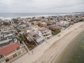 The Bay on one side and Pacific Ocean on the other