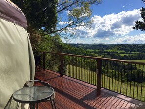 Your own private deck to enjoy breakfast on and take in the views.