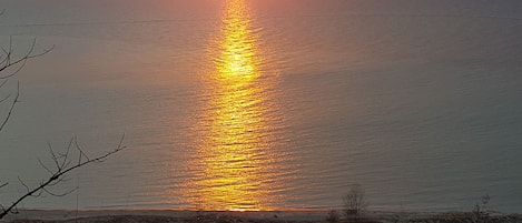 Lake Michigan Sunset- view from the bluff