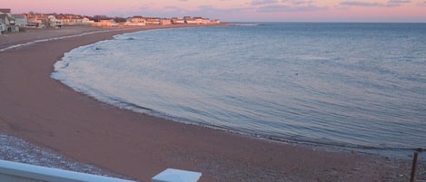 Enjoy the sunrise with views of Long Island Sound. A sandy beach is right there! Relax on the patio, walk on the sand or swim in Long Island Sound. 