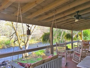 Picture yourself relaxing on the swing listening to the creek & chirping birds