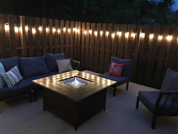 Private patio off master bedroom