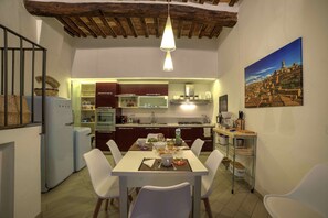 kitchen and dining table