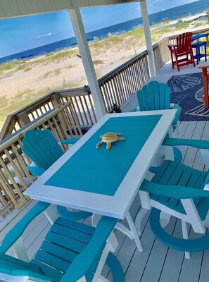 Dine outside with a beautiful view