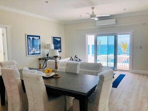 Enjoy pool and ocean views from your living and dining areas--and from every room in the house.