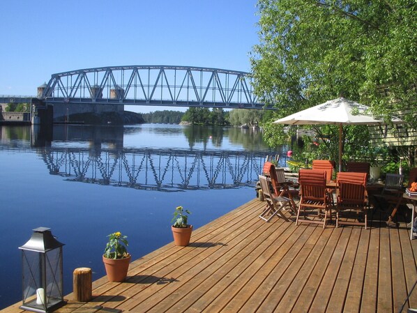 Sun-deck with the Olavinlinna view