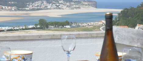 View of lagoon and Atlantic from our terrace