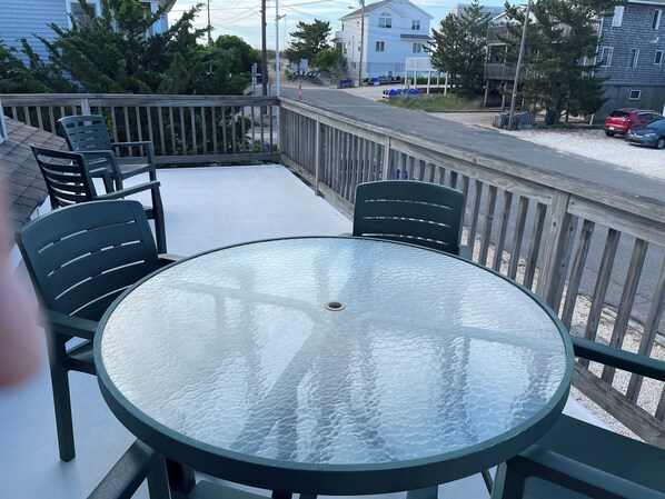 View to the beach from the Deck.  Beach entrance approximately 200 feet away!