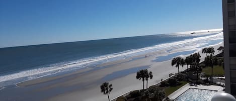 Vista para a praia ou o mar