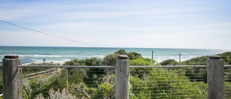 Anchor Beachfront Deck overlooking the Beach and Ocean