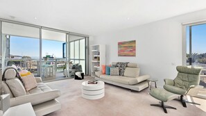 Azure Bliss Living Room leading out onto Balcony