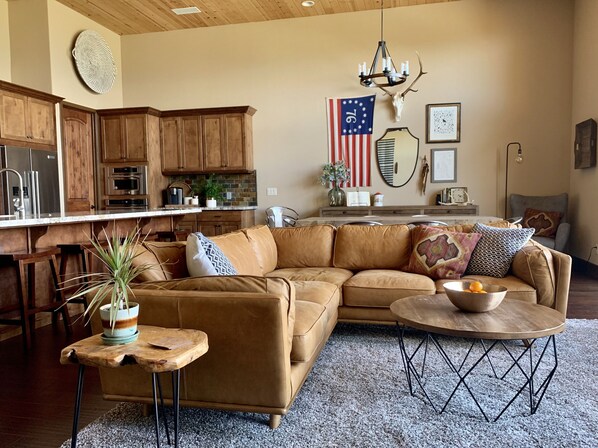 Great Room - lounge or gather around the coffee table for a card/board game.