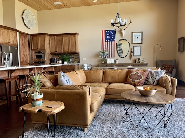Great Room - lounge or gather around the coffee table for a card/board game.