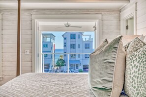 Gulf view from bed in the 3rd floor king suite