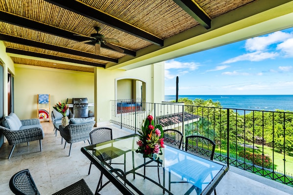 Watch the waves roll in from your balcony.