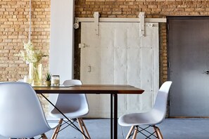 Dining seating perfect for groups