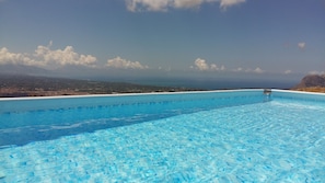 View from the pool on the Gulf of Castellammare