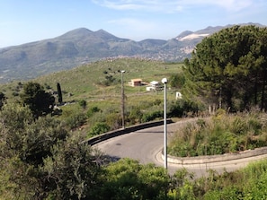 Mountain road to the pilgrimage location "Madonna di Romitello"