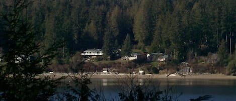 Puget Sound and the Olympics from 100 feet west of Island Magic's front door