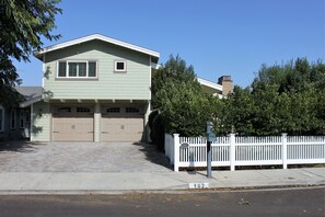 Front of house, plenty of parking, fully enclosed yard, private and peaceful