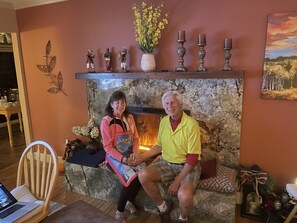 Cosy fireplace