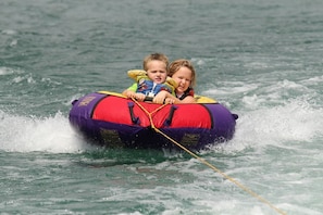 Tubing on next lake