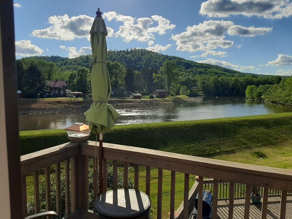 View from your private second story deck.