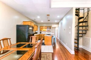 Open layout of Kitchen and Dining area