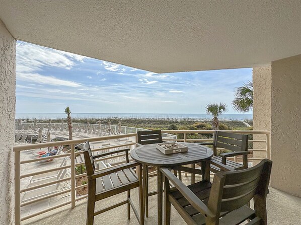 Private Balcony with Direct Oceanfront View