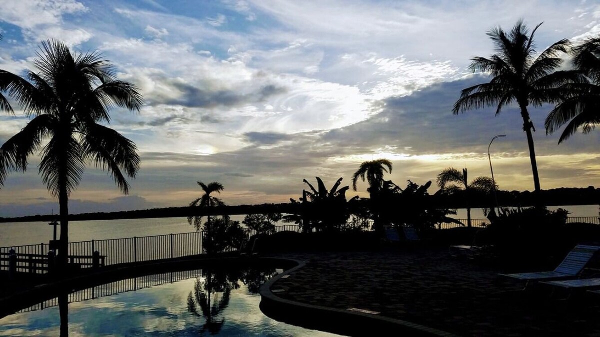 See dolphins from the balcony! Hot tub and pool. Renovated & fully equipped.#410