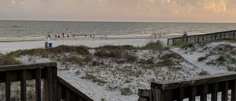 View of sunset from the main level deck