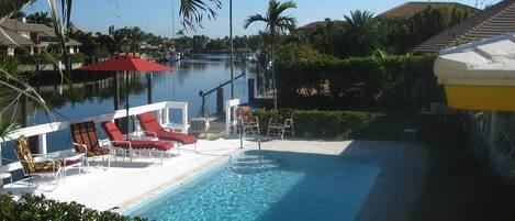 pool backyard & spectacular view
