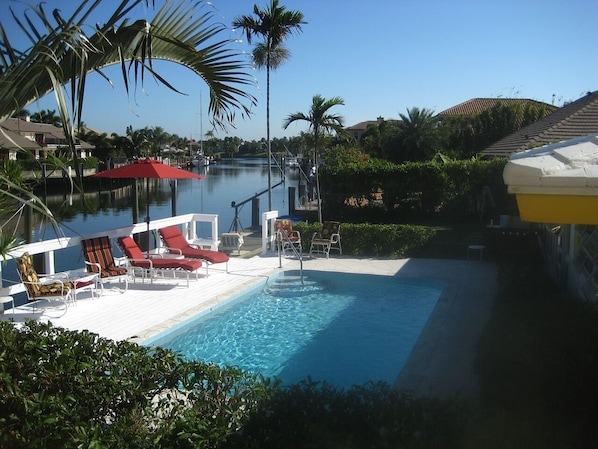 pool backyard & spectacular view