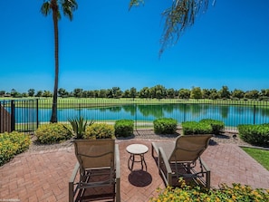 this is 1 of 2 Community Pools to enjoy.  This is called Lake Pool.  The other community  pool is just across from our front patio.  Both Pools are heated and have Hot Tubs to enjoy.