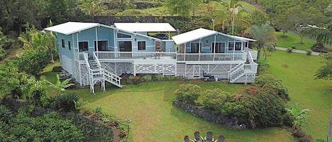 Kona Mauna Kai Farmhouse  Drone View