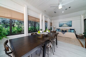 Large sun room is the perfect place to relax
