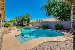 Take a plunge into this giant pool!